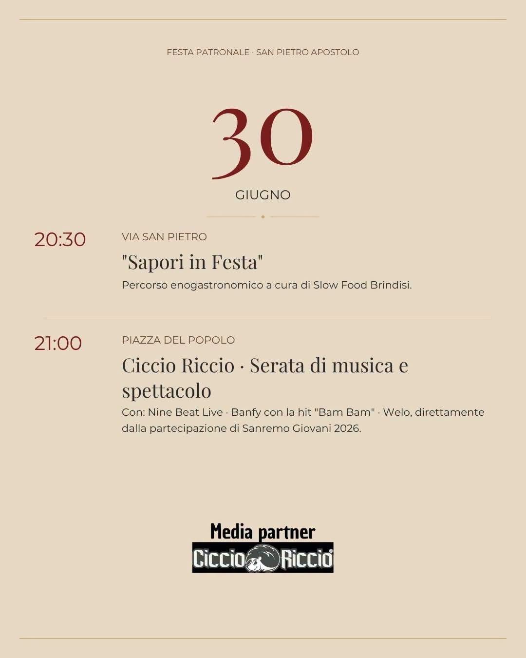 Programma Festa Patronale 2026 - 9